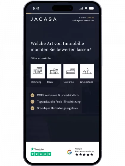 Screenshot der mobilen Seite für Jacasa